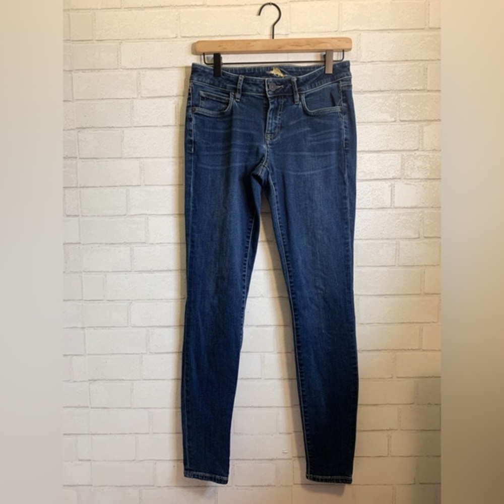 Tommy Bahama Dark Indigo Blue Low Rise Stretch Skinny Jeans 27x31